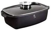 Oala marmorata 3.8 L, pentru cuptor sau plita, cu capac, roaster 3.8 L Berlinger Haus LP KL 112P