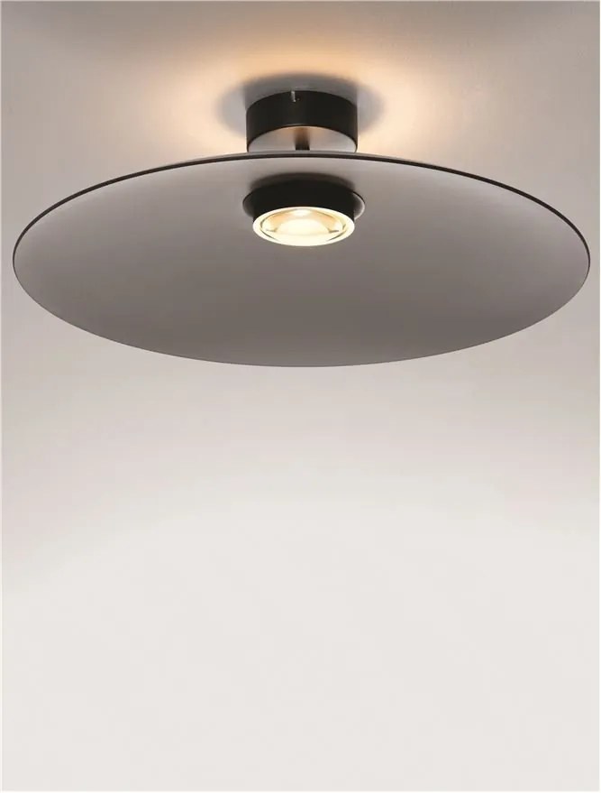 Plafoniera LED design modern POLIFEMO fumuriu, 60cm