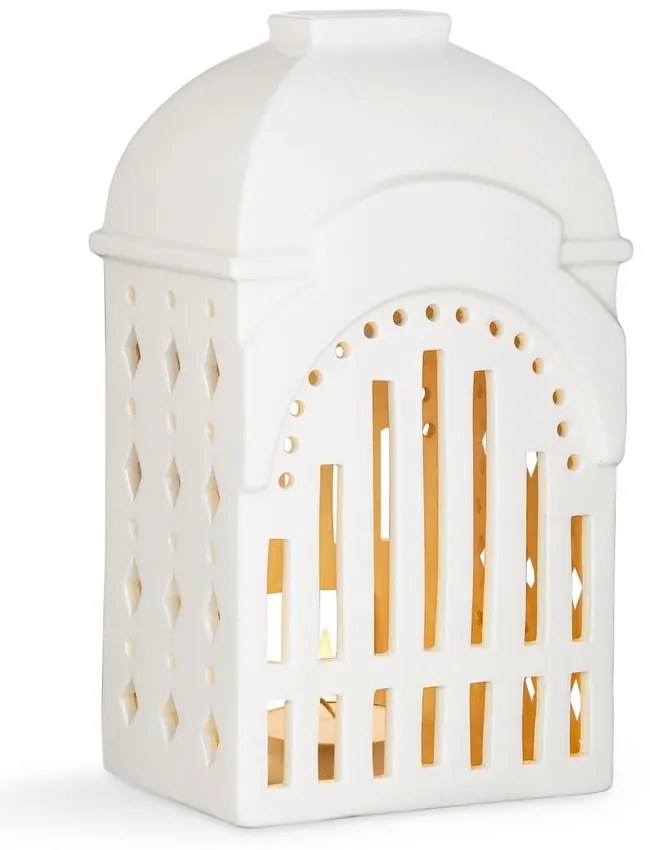 Sfeșnic alb din ceramică Kähler Design Urbania Lighthouse Tivoli