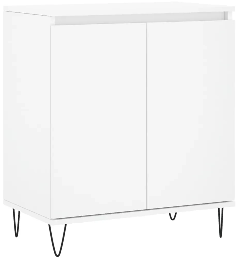 827156 vidaXL Servantă, alb, 60x35x70 cm, lemn prelucrat