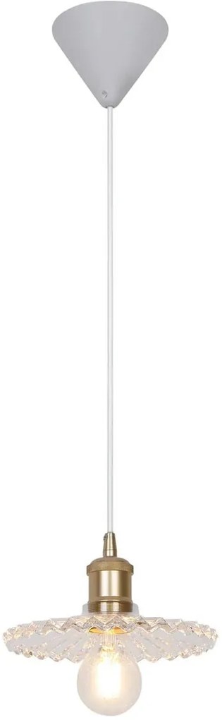 Nordlux Torina lampă suspendată 1x40 W alamă-transparent 2213173000