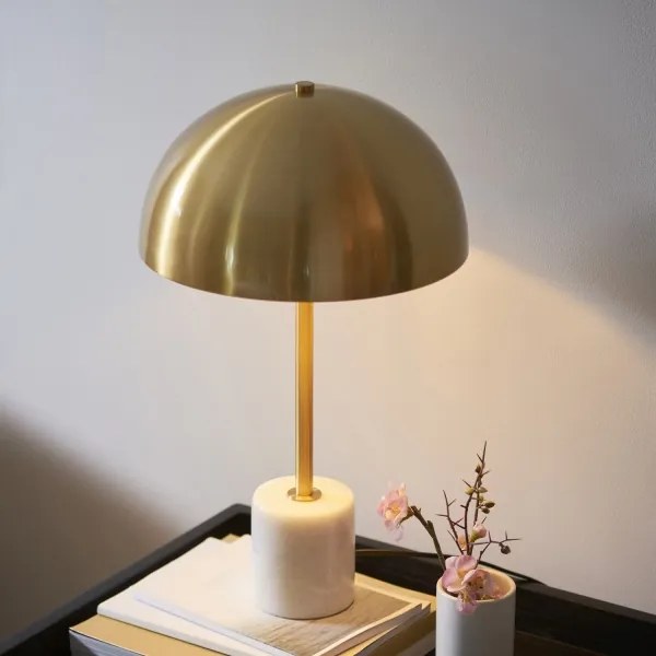 Endon 114210 - Lampă de masă BERTOIA 1xE14/7W/230V alamă