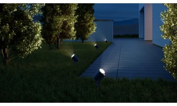 Lampă LED de exterior cu senzor STEINEL 058685 SPOT GARDEN 1×GU10/7W/230V IP44
