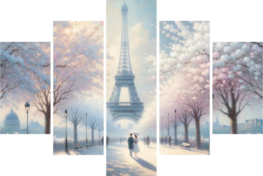 Tablou - Pictură din Paris (150x105 cm)