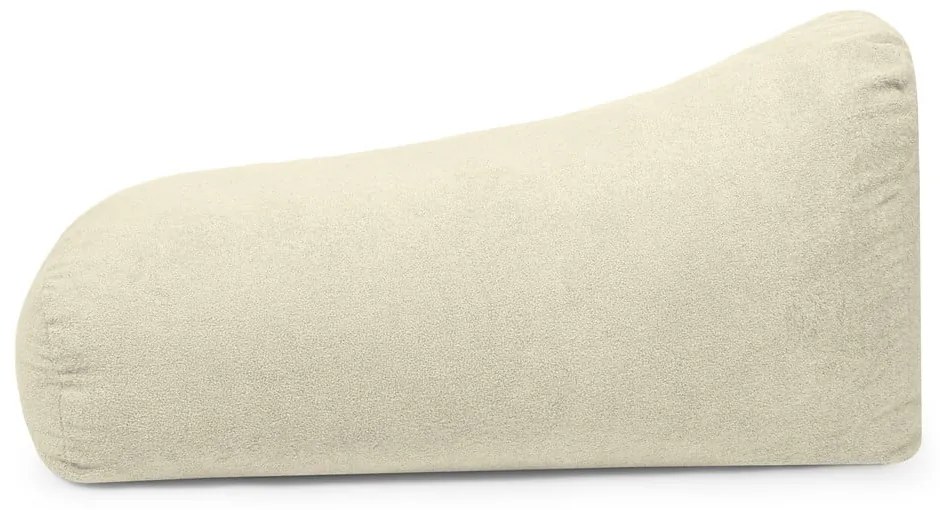 Fotoliu bean bag gri deschis cu tapițerie din țesătură bouclé Snug Long 140 – SLOWDOWN