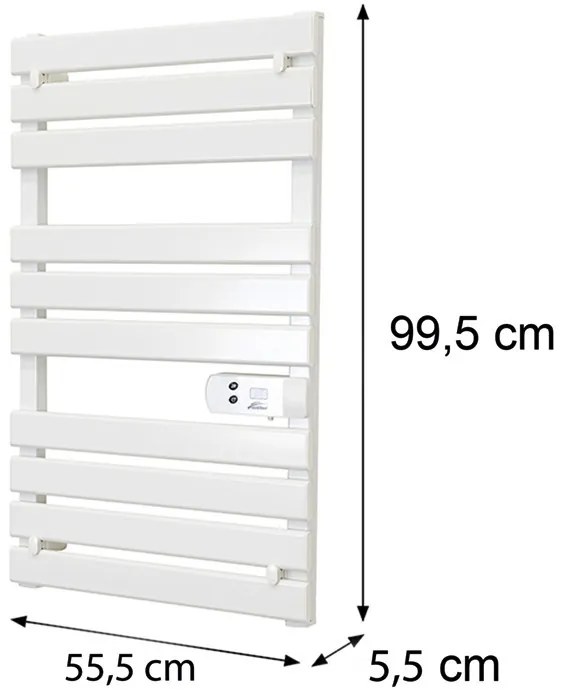 Radiator electric pentru prosoape 500W alb