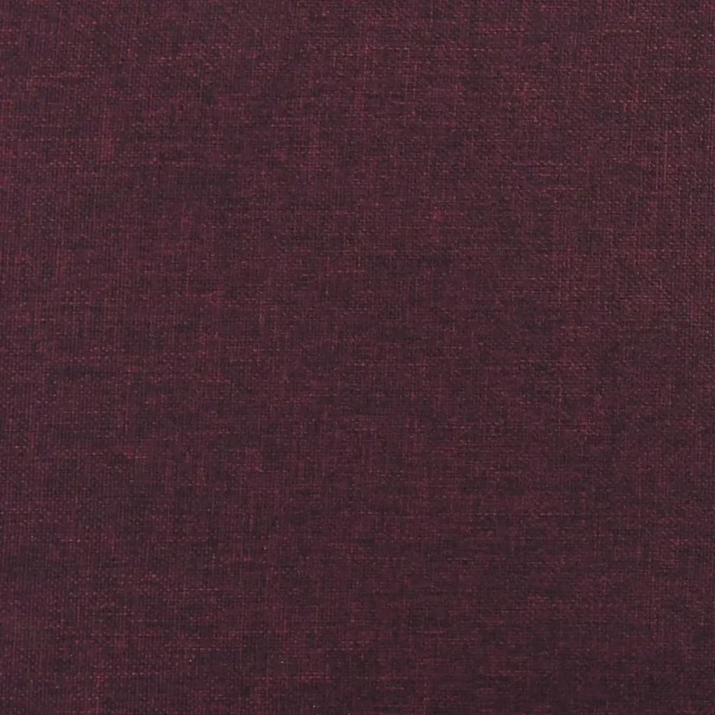 Taburet, violet, 45x29,5x39 cm, material textil Vijoli  na in rjava