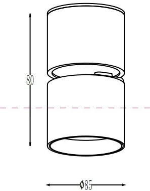 Spot aplicat directionabil LED design modern Onda 3000K negru MYC024CL-L12B3K