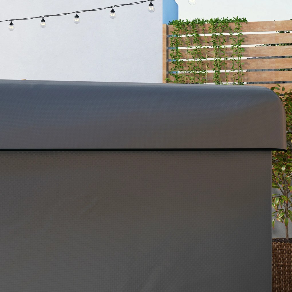Outsunny Husă pentru mobilier de grădină, husă de protecție pentru mobilier outdoor, 215 cm x 155 cm x 150 cm, Gri închis | Aosom Romania
