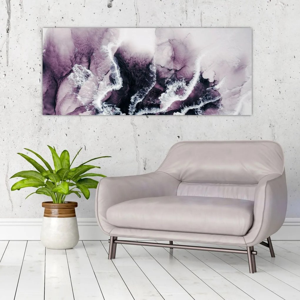 Tablou - Marmură violet N⁰2 (120x50 cm)
