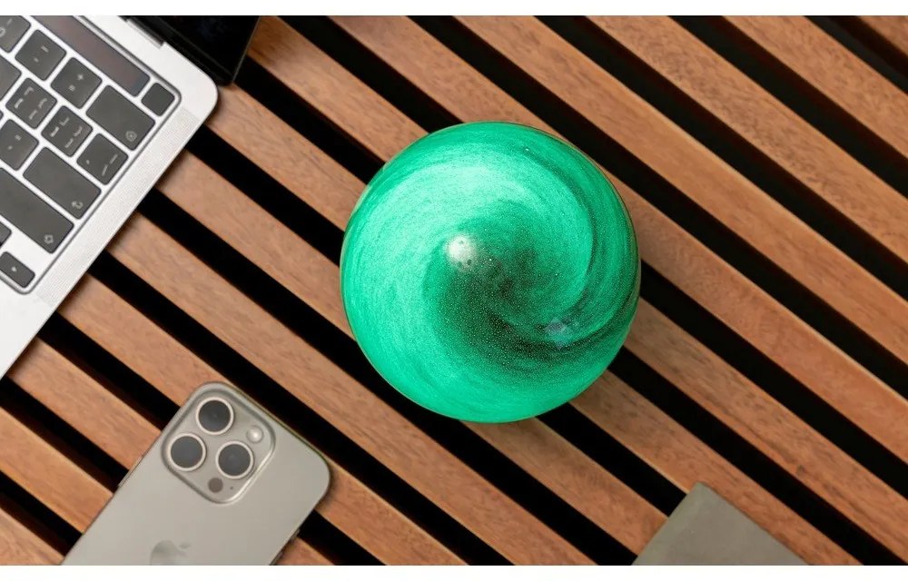 Decorațiune luminoasă maro închis cu USB ø 12 cm Sand Storm – Gingko