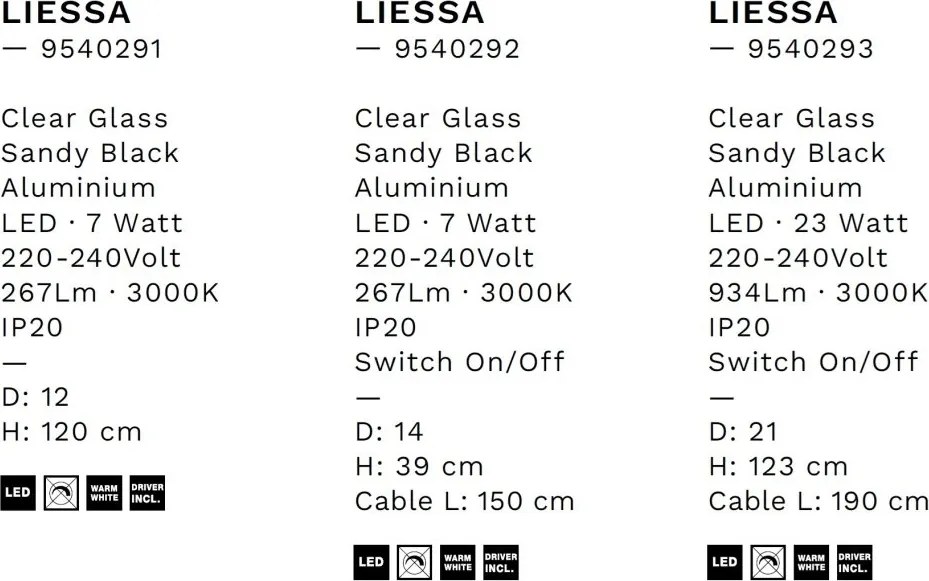 Lampadar/Lampa de podea LED stil modern LIESSA