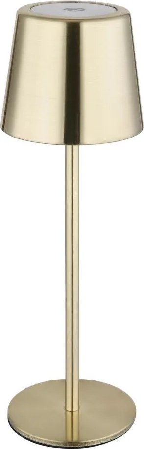 Globo 58482M-LED Lampă de birou VANCOUVER, reglabilă prin atingere și reîncărcabilă, 2W/3,7V 2200 mAh, auriu