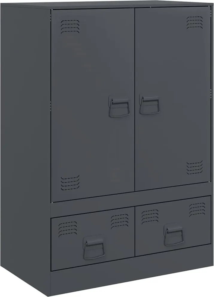 vidaXL Dulap înalt, antracit, 67x39x95 cm, oțel