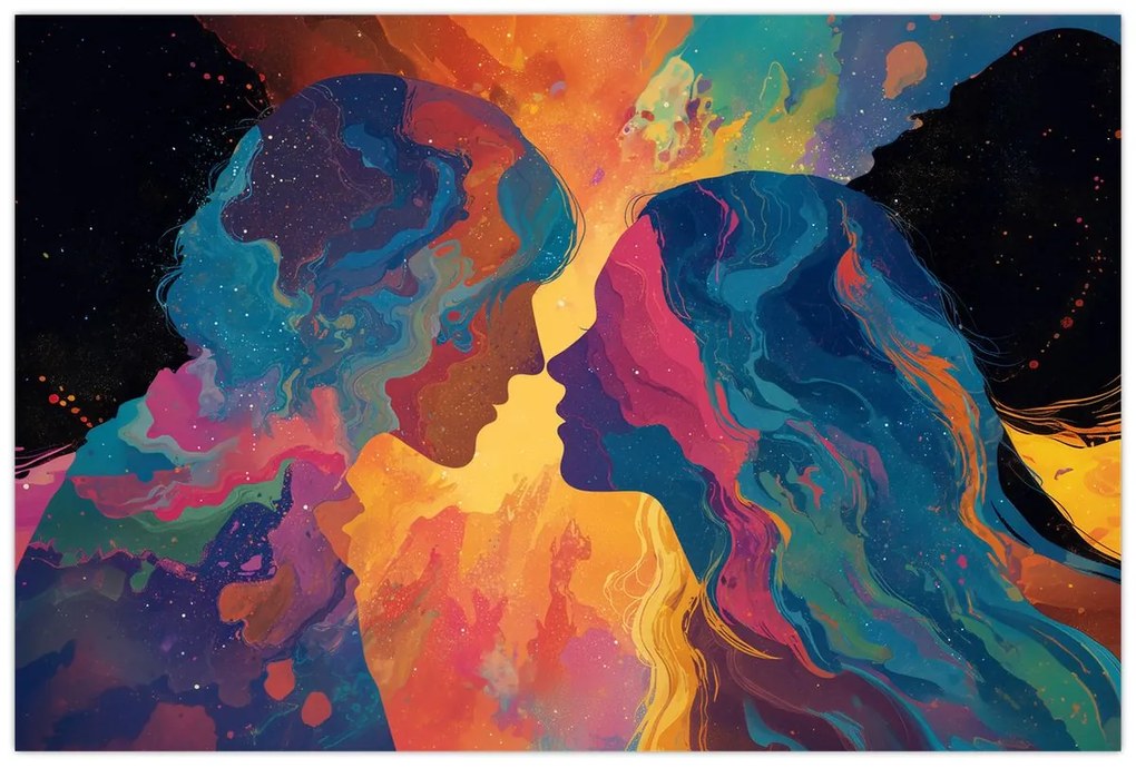 Tablou - Dragoste cosmică (90x60 cm)