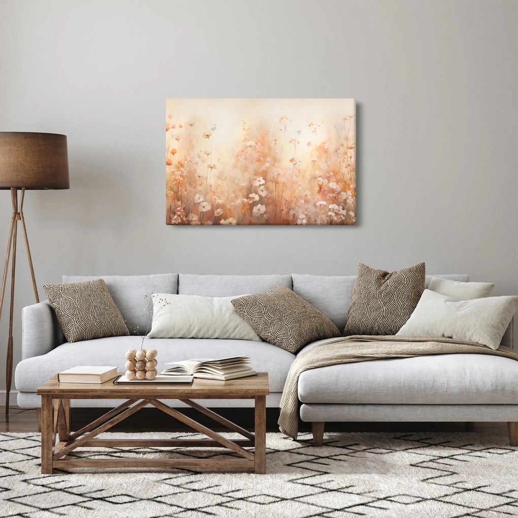 Tablou - Model de flori sălbatice (90x60 cm)