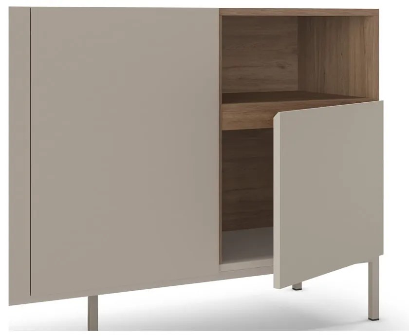 Comodă crem 140x80 cm Cailin – Marckeric