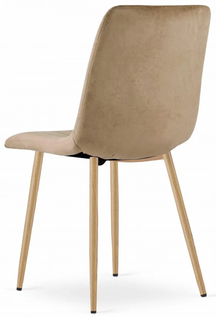 OFERTA Scaun de catifea maro LAVA calitatea a II-a