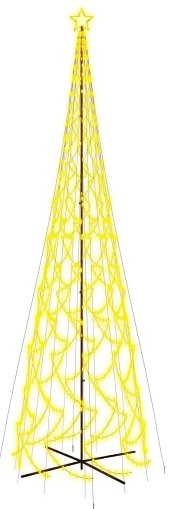 Brad de Craciun conic, 3000 LED-uri, alb cald, 230x800 cm Alb cald, 800 x 230 cm, Becuri LED in forma zigzag, 1