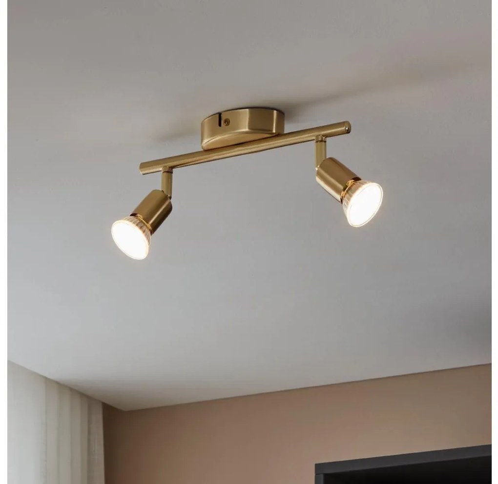 Spot LED Eglo 33185 BUZZ-LED 2xGU10/2,8W/230V 3000K auriu