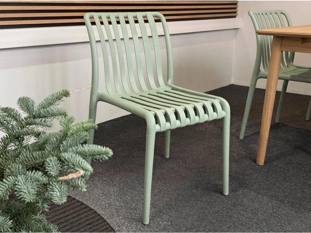 Reducere Scaun din plastic TREGO, antracit, calitate II.