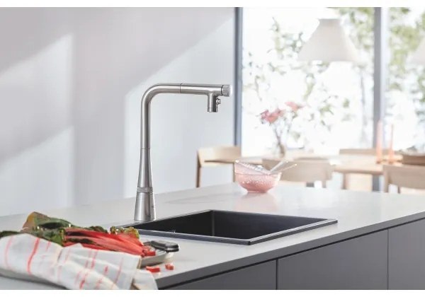 GROHE 31653AP0 - Chiuvetă K700U 457 × 406 mm, piatră/negru