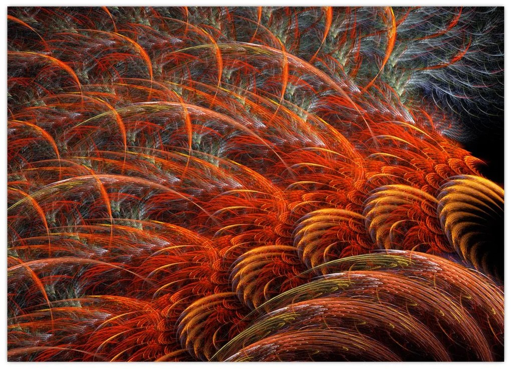 Tablou - Pene de imitație abstractă (70x50 cm)