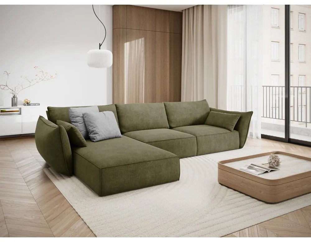 Colțar verde (pe partea stângă) Vanda – Mazzini Sofas