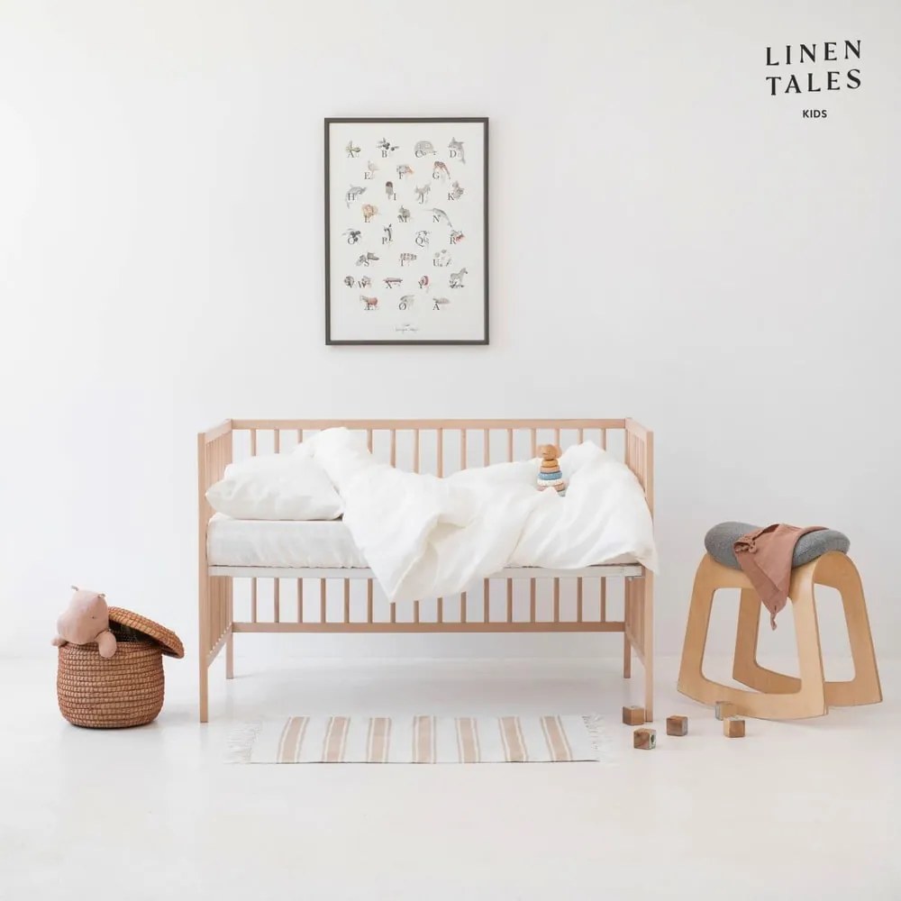 Lenjerie de pat pentru copii din in pentru pătuț 100x140 cm – Linen Tales