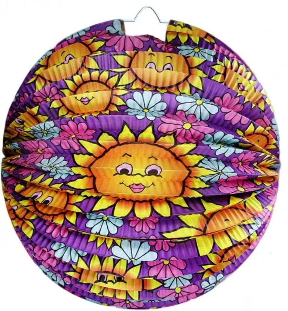 Felinar Rotund Floarea-Soarelui, 25 cm