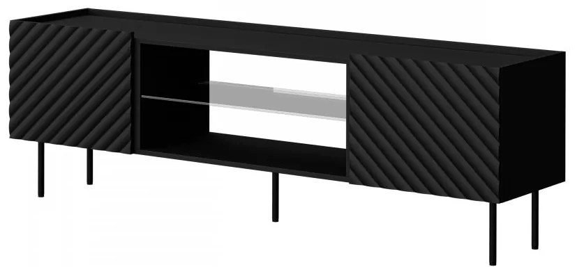Dulap TV Grotzi 180 2D EF (Negru) . 1106224