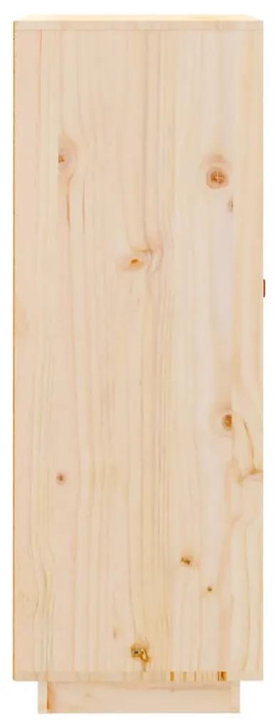 Dulap de vinuri, 45x34x100 cm, lemn masiv de pin Maro, 1