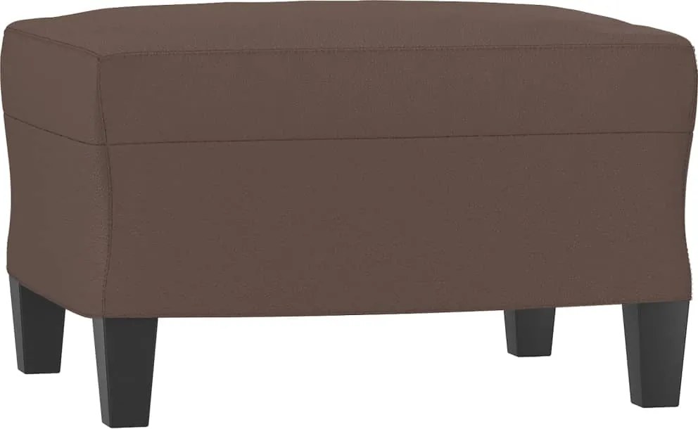 vidaXL Taburet, maro, 60x50x41 cm, piele ecologică