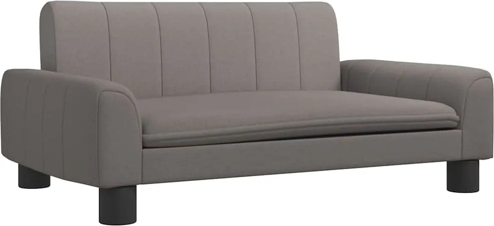 vidaXL Pat de câini, gri taupe, 70x45x30 cm, textil