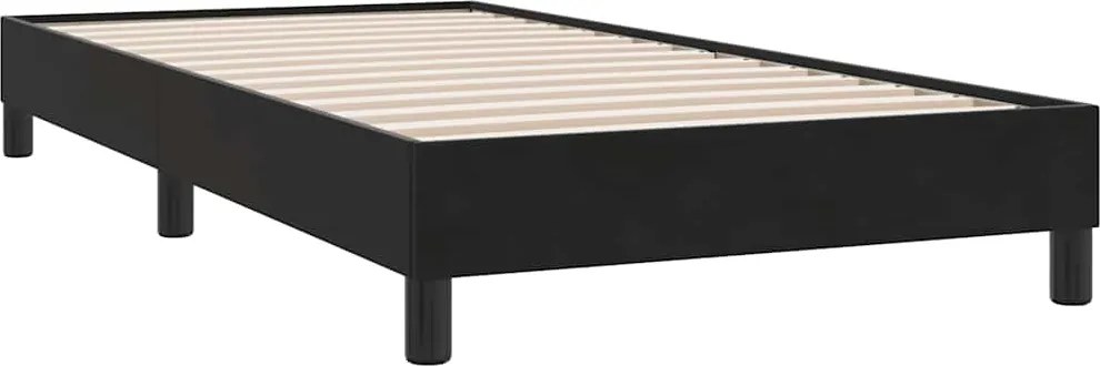 vidaXL Cadru de pat fără saltea Negru 80x220 cm catifea