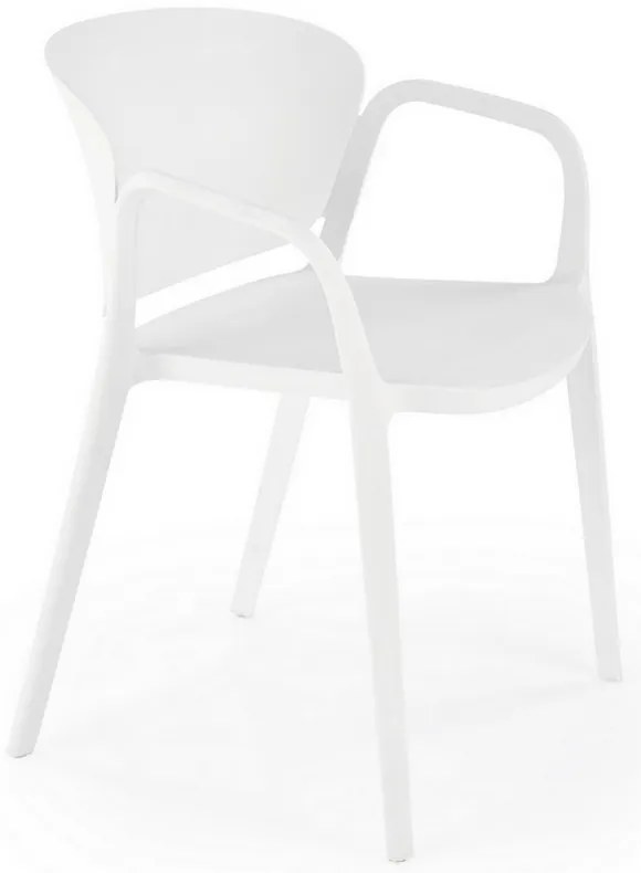 Scaun de bucaterie Layne, alb