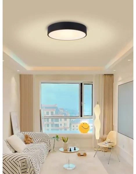 Plafonieră LED dimabilă Immax NEO 07202L RONDATE 53W/230V negru Tuya + telecomandă