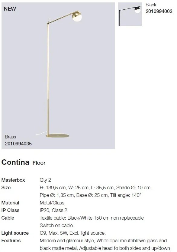 Lampadar, Lampa de podea design minimalist stil nordic Contina 2010994035 NL