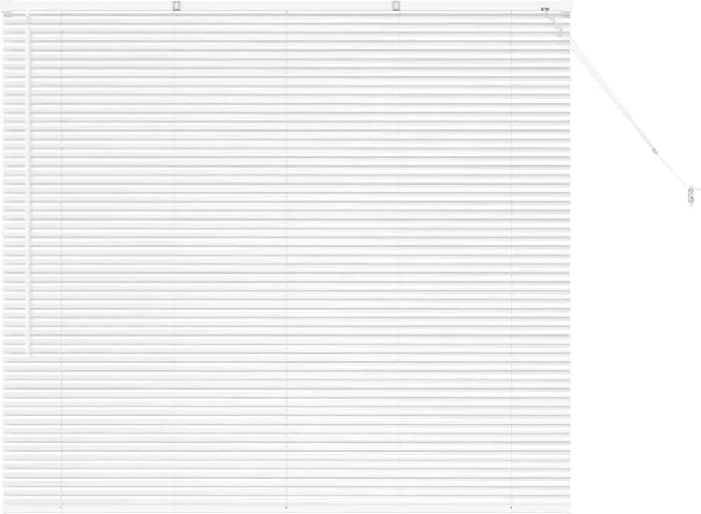 vidaXL Jaluzele venetiene Manual Alb 130 x 145 cm Aluminiu