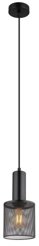 Pendul design industrial JEDD negru 12cm