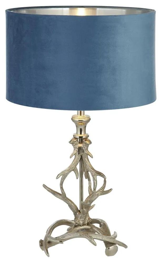Veioza/Lampa de masa design lux elegant Belle argintiu/teal