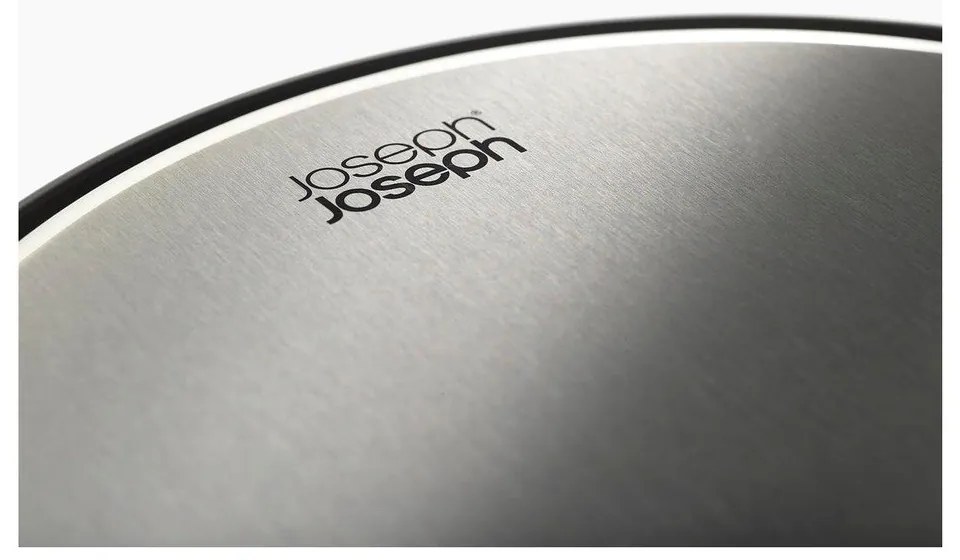 Coș de gunoi negru mat cu pedală din metal 10 l Arc – Joseph Joseph