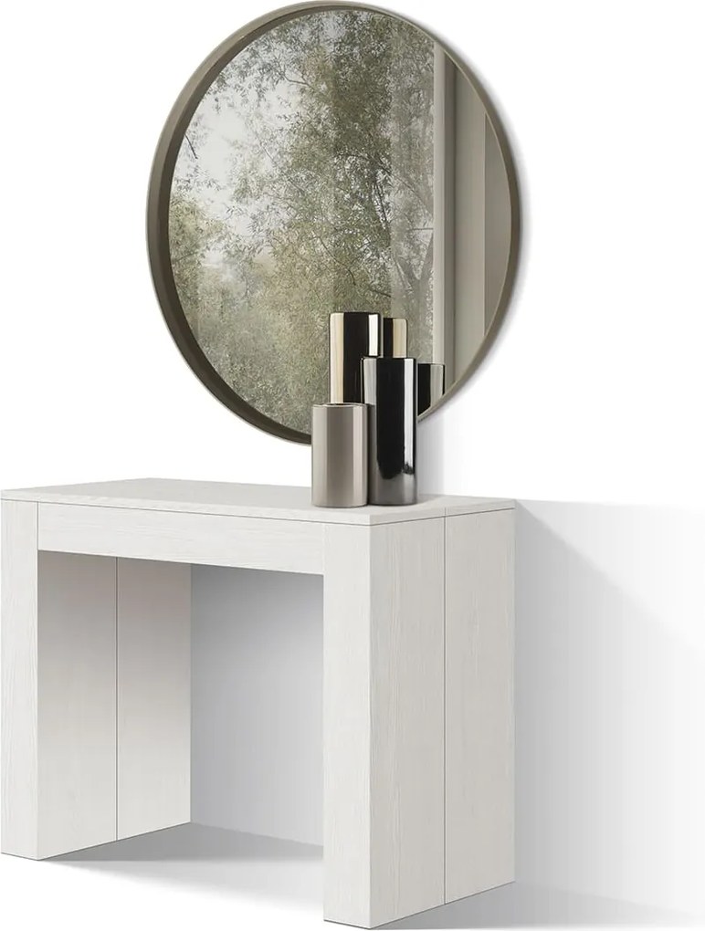 Consola extensibila tip masa Roma - ALB - EXTENSIBILA - 300 CM/90 CM /76 CM - 12