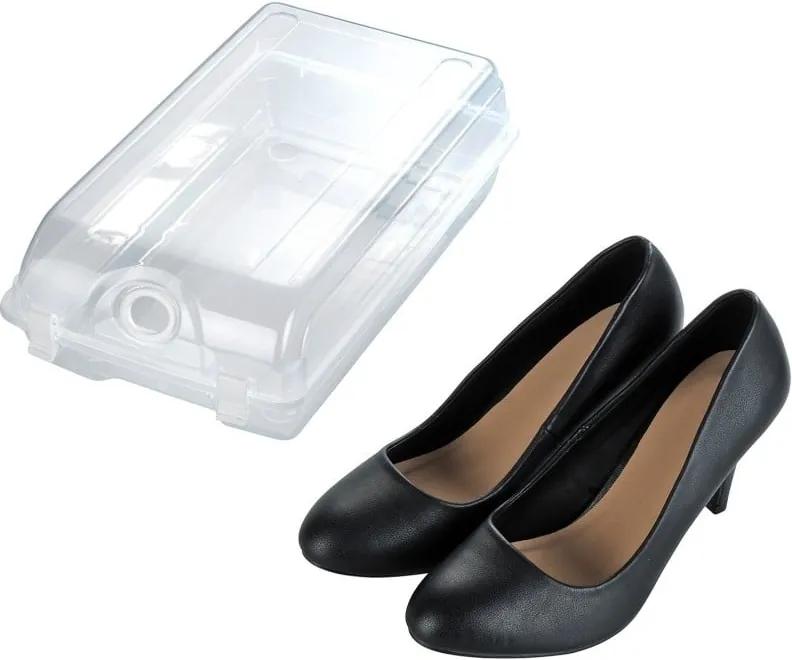 Cutie transparentă pentru depozitarea pantofilor Wenko Smart, lățime 19,5 cm