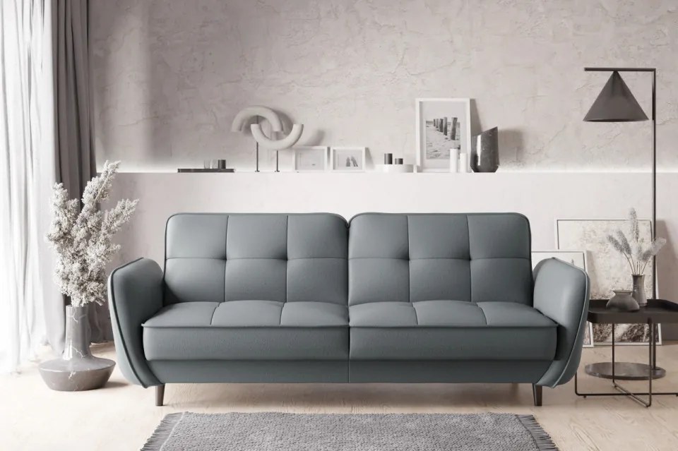 Canapea tapitata, extensibila, cu spatiu pentru depozitare, 220x83x90 cm, Bellis 04, Eltap (Culoare: Albastru / Savoi 38)