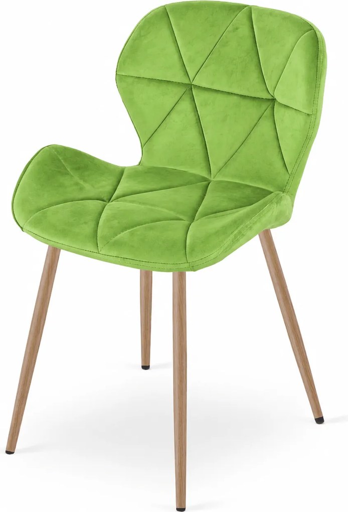 Scaun de masa MANGO VELVET, verde deschis