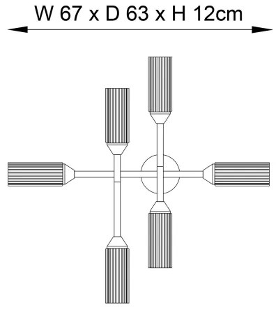 Lustră aplicată pentru baie Endon 95045 NATORI 6xG9/3W/230V IP44 crom lucios