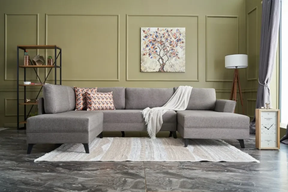 Coltar Living Eris, Gri, Poliester
