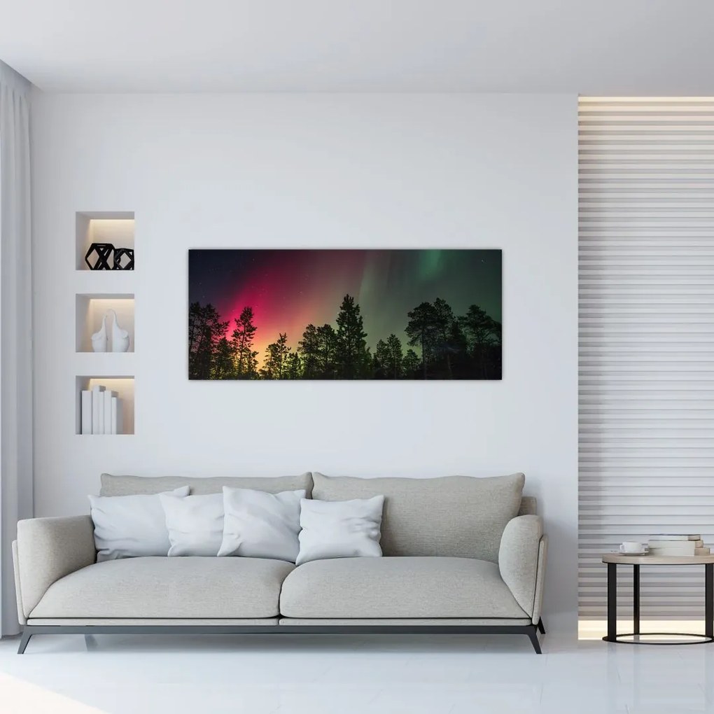 Tablou cu Northern Lights (120x50 cm)