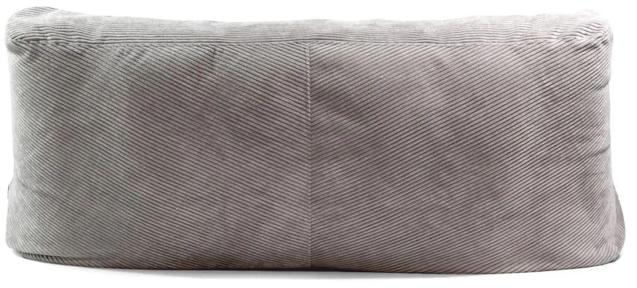 Fotoliu bean bag maro cu tapițerie din catifea reiată Sofa Tube 190 – SLOWDOWN